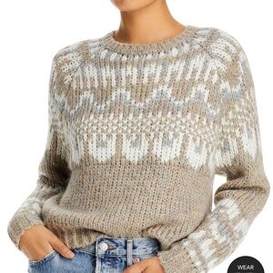 Aqua Fair Isle Sweater